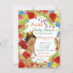 Invitation Baby shower Fiesta mexicain