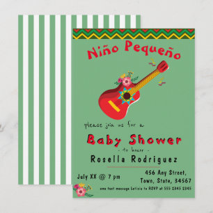 Invitation Baby shower Fiesta mexicaine