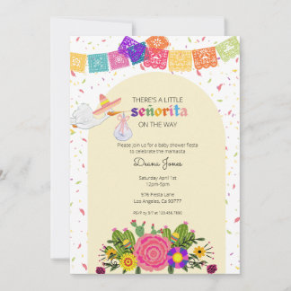 Invitation Baby shower Fiesta Senorita