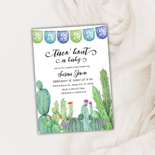 Invitation Baby shower Fiesta Taco Bout Cactus