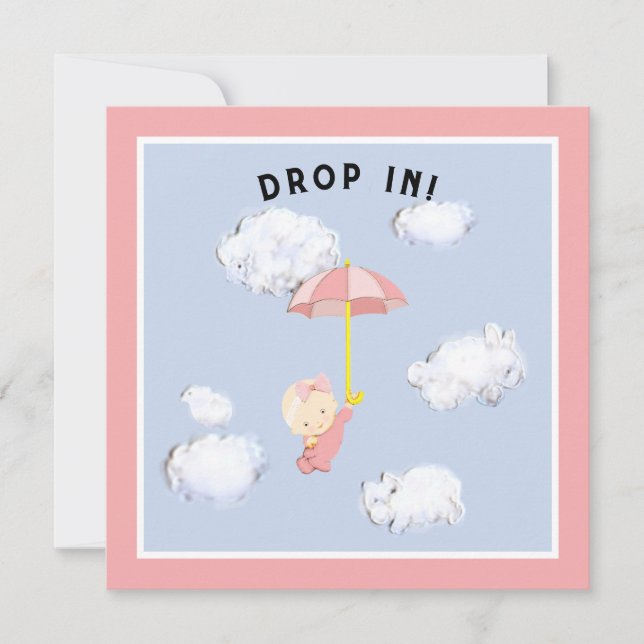 Invitation Baby Shower Fille (Devant)