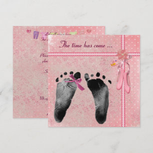 Invitation Baby shower fille