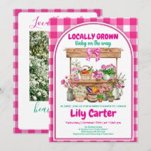 Baby shower Fille de fabrication locale, Coquette 