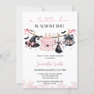 Invitation Baby shower fille de la ligne de vêtements Hallowe