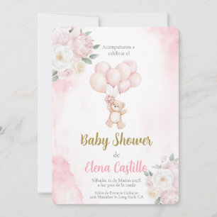 Invitation Baby shower fille en espagnol