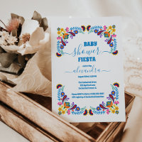 Baby shower Fille Floral Mexicain tendance