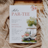Baby Shower Fille Golf Let's Par-tee