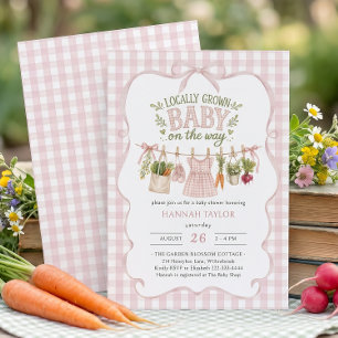 Invitation Baby Shower Fille Issue Locale