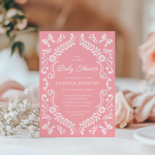 Invitation Baby shower Fille Mexicaine