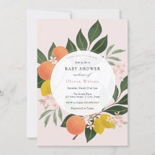 Invitation Baby shower fille petite Cutie