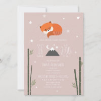 Baby shower fille rose bambou rouge Sleepy