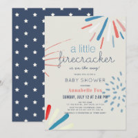 Baby shower Firecracker 4 juillet Fireworks