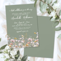 Baby Shower Fleur de Sauge Verte