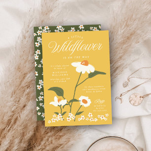 Invitation Baby shower fleur sauvage Blooms