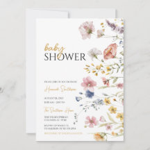 Baby shower Fleur sauvage Boho