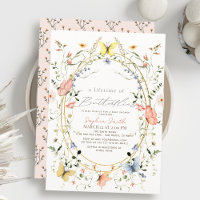 Baby shower Fleur sauvage de la vie des papillons