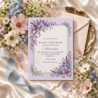 Baby Shower Fleur Sauvage Violette
