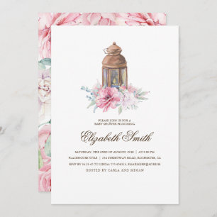 Invitation Baby shower Floral