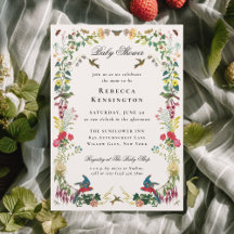 Baby Shower Floral de Jardin Estival Vintage