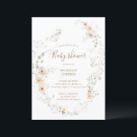 Invitation Baby shower floral de prairie fleur sauvage Invita<br><div class="desc">Notre collection "fleur sauvage aquarelle" présente différents fleurs sauvages aquarelle avec un beau feuillage couplé à un élégant script pour vos occasions. Consultez notre magasin pour obtenir plus d'articles de cette collection et contactez-nous par l'intermédiaire de char ou par e-mail si vous avez des besoins de produits personnalisés.</div>