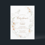 Invitation Baby shower floral de prairie fleur sauvage Invita<br><div class="desc">Notre collection "fleur sauvage aquarelle" présente différents fleurs sauvages aquarelle avec un beau feuillage couplé à un élégant script pour vos occasions. Consultez notre magasin pour obtenir plus d'articles de cette collection et contactez-nous par l'intermédiaire de char ou par e-mail si vous avez des besoins de produits personnalisés.</div>