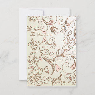 Invitation Baby shower floral délicieux