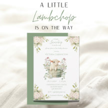 Baby shower Floral Little Lambchop