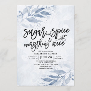 Invitation Baby shower Floral Sucre & Épices & Tout Nice