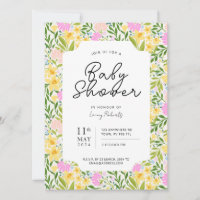 Baby shower floral torsadée à ressort occupé