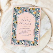 Baby Shower Floral Vintage Pastel