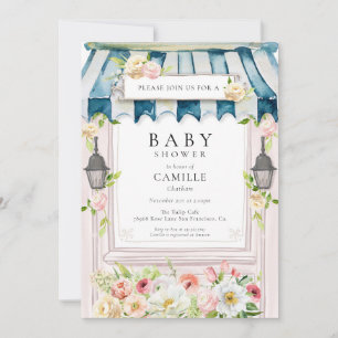 Invitation Baby shower Flower Garden