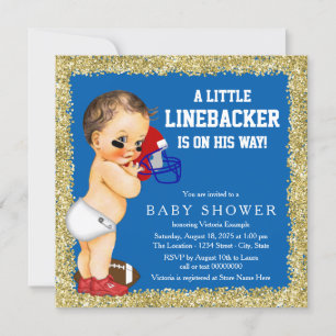 Invitation Baby-shower foot américain
