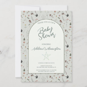 Invitation Baby shower forestier sauvage de Pagan