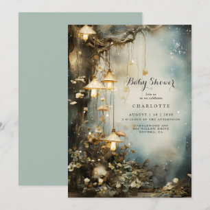 Invitation Baby Shower Forêt Enchantée