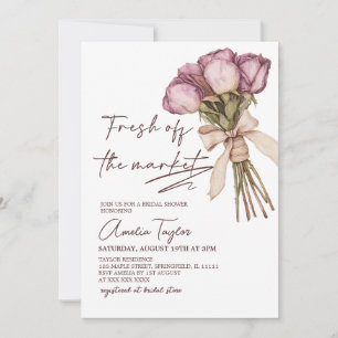 Invitation Baby Shower Fraîchement Sorti du Marché