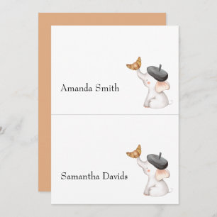 Invitation Baby shower français neutre pour les hommes et les