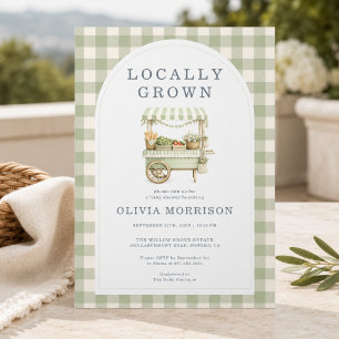 Invitation Baby-Shower 'Fruits et Légumes Locaux'