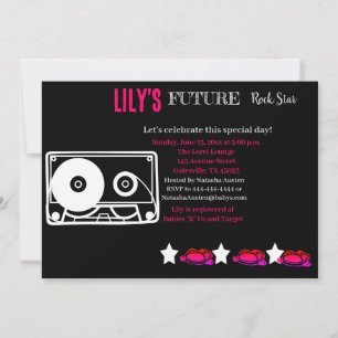 Invitation Baby shower Futur Rocker
