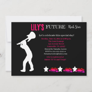 Invitation Baby shower Futur Rocker