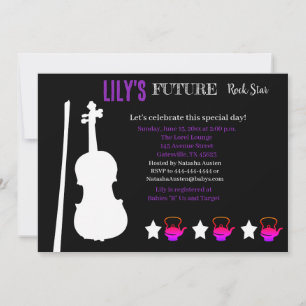 Invitation Baby shower Futur Rocker