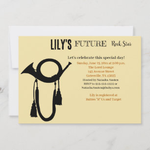 Invitation Baby shower Future Rock Star