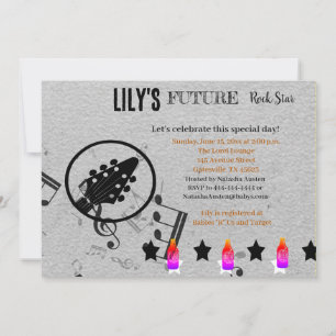 Invitation Baby shower Future Rock Star