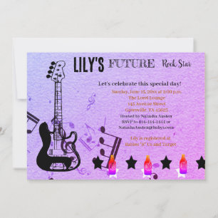 Invitation Baby shower Future Rock Star