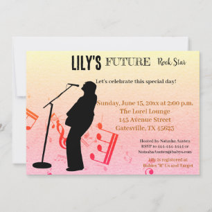 Invitation Baby shower Future Rock Star