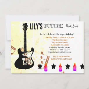 Invitation Baby shower Future Rock Star