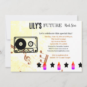 Invitation Baby shower Future Rock Star