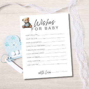 Invitation Baby shower Game Baby Boy Voeux Pour Bébé
