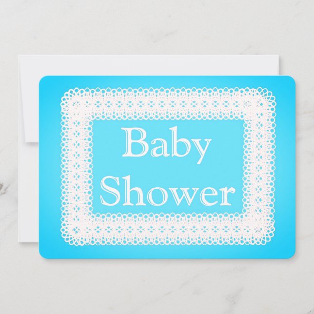 Invitation Baby shower - Garçon (Devant)