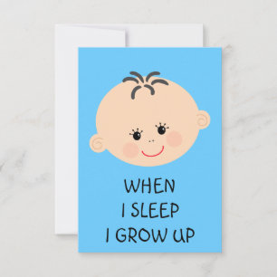 Invitation Baby shower Garçon