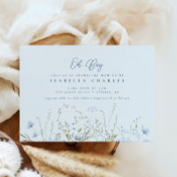 Baby shower garçon chic Blue Sky Fleurs sauvages